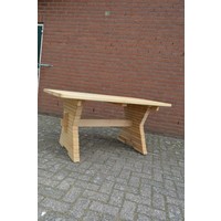 thumb-Robuuste tuintafel van blank hout-4