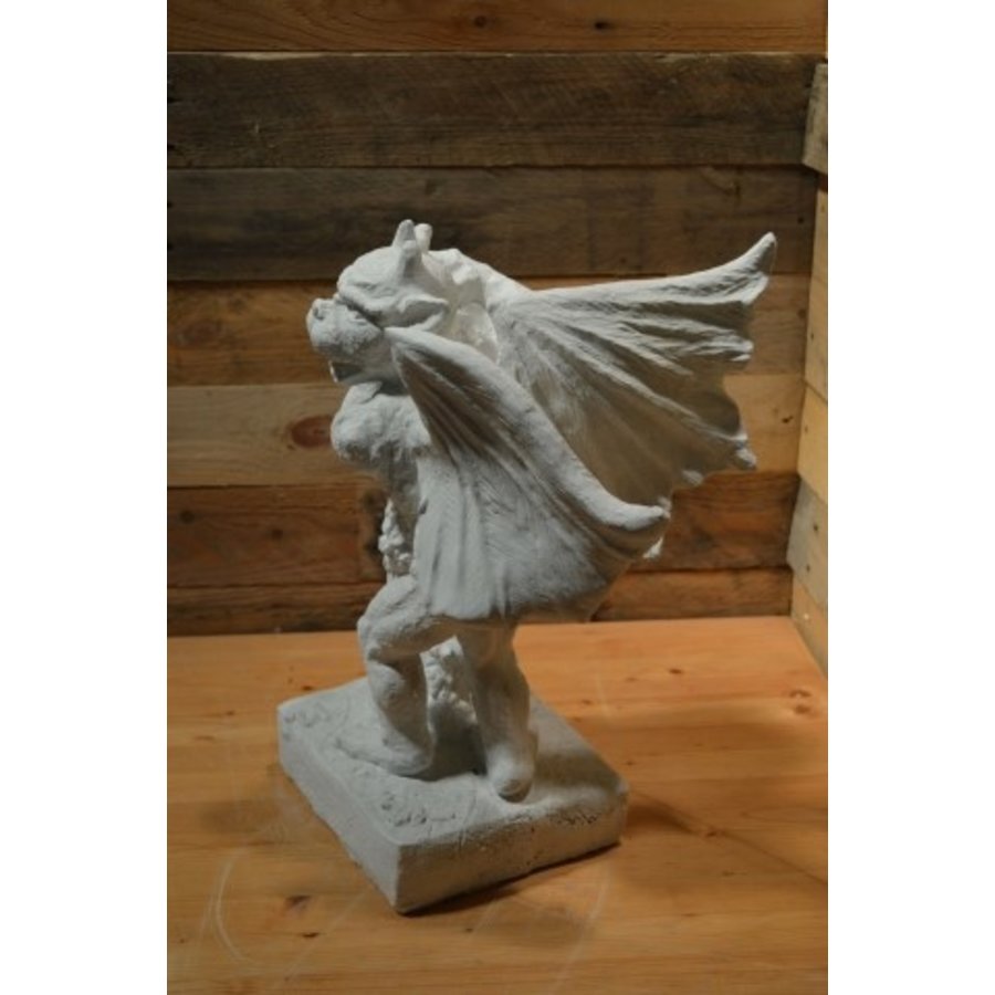 Waterspuwer met pilaar van beton – Klassieke gargouille decoratie-4