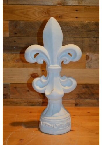 Betonnen beeld fleur-de-lis 