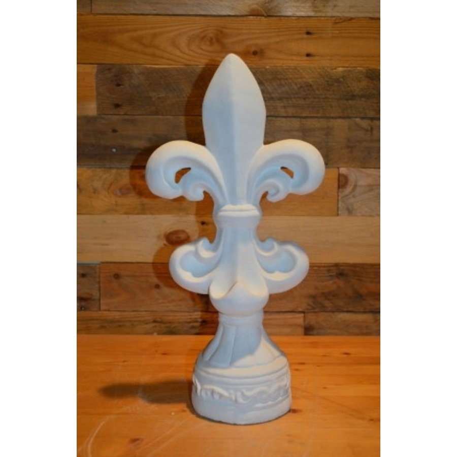 Fleur-de-lis van beton – Franse lelie ornament voor binnen en buiten-1