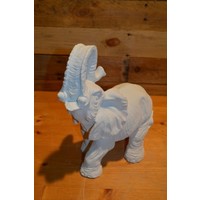 thumb-Betonnen olifant met slurf omhoog voor geluk en voorspoed-2