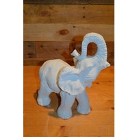 thumb-Betonnen olifant met slurf omhoog voor geluk en voorspoed-3