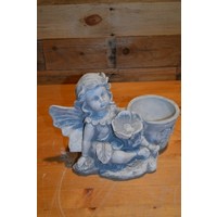 thumb-Betonnen engel met bloembakje voor binnen of buiten-1