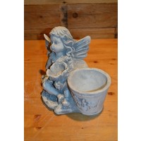 thumb-Betonnen engel met bloembakje voor binnen of buiten-2