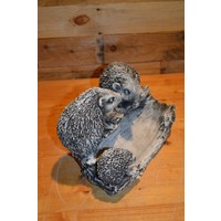 thumb-Betonnen familie egel op water- of voerbakje voor binnen en buiten-2