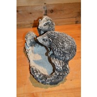 thumb-Betonnen familie egel op water- of voerbakje voor binnen en buiten-5