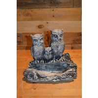 thumb-Betonnen familie uil op drink- en voerbakje voor binnen en buiten-1