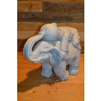 thumb-Betonnen beeld van jonge Shaolin monnik slapend op olifant voor tuin of interieur-3