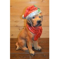 thumb-Kerst labrador hond met muts-1