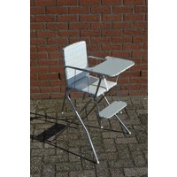 thumb-Vintage kinderstoel met chroom metalen onderstel – om te bouwen tot stoeltje-1