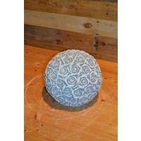 thumb-Betonnen ornament met rozen in bolvorm – sierlijke tuindecoratie voor buiten-1