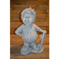 thumb-Betonnen beeld Skateboard jongen – Speels en levendig voor tuin en huis-1