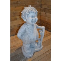 thumb-Betonnen beeld Skateboard jongen – Speels en levendig voor tuin en huis-3