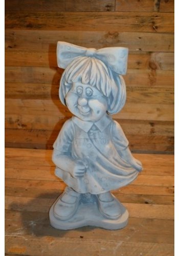 Betonnen beeld Meisje met strik 