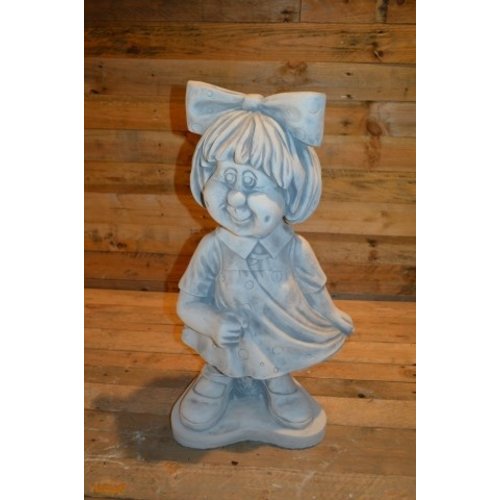 Betonnen beeld Meisje met strik 