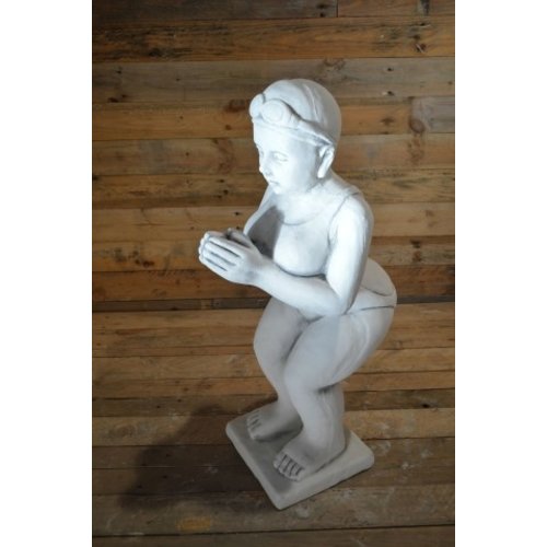 Betonnen beeld Dikke Dame in bikini 