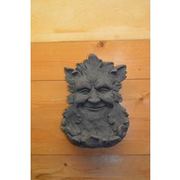 thumb-Eikenblad met waterbakje van beton – Sierlijk vogelbad voor muur of schutting-1