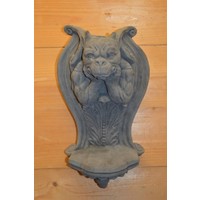 thumb-Gotische waterspuwer van beton – Gargouille muuraltaartje met waxinelichtjes-2