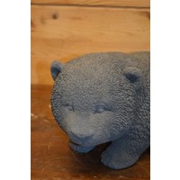 thumb-Schattige staande pandabeer van beton – decoratief beeldje voor tuin of vensterbank-2