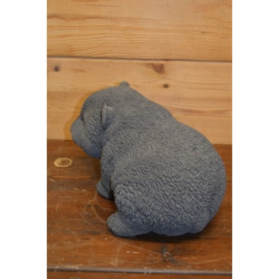 Schattige staande pandabeer van beton – decoratief beeldje voor tuin of vensterbank-3