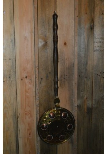 Vintage bedstoof van koper 