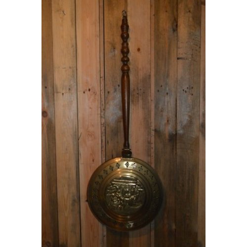 Vintage bedstoof van koper 