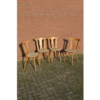 Caféstoelen van beukenhout