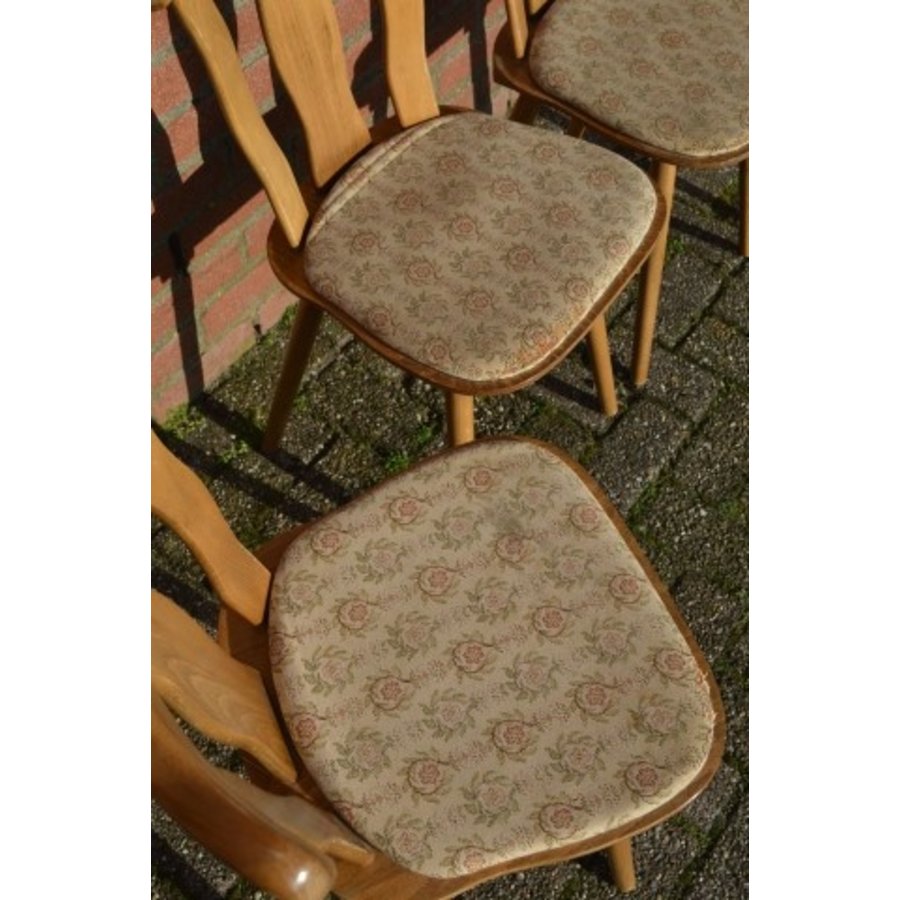 Caféstoelen van beukenhout met een gestoffeerde zitting-5