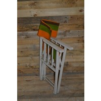 thumb-Brocante houten stoel inklapbaar camping stoel-1