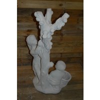 thumb-Spelende kinderen onder appelboom – betonnen tuinbeeld-6