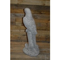 thumb-Grote ara op boomstronk – betonnen tuinbeeld-4