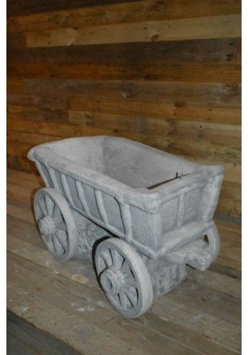 Betonnen bloembak boeren transportwagen 
