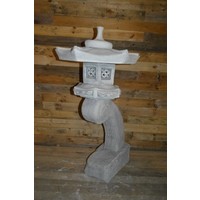 thumb-Betonnen beeld Japanse tuinlantaarn Rankei-3