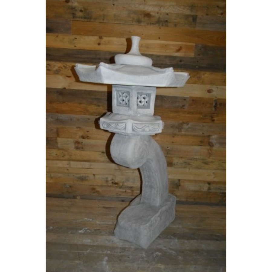 Japanse lantaren, rankei betonnen beeld-3