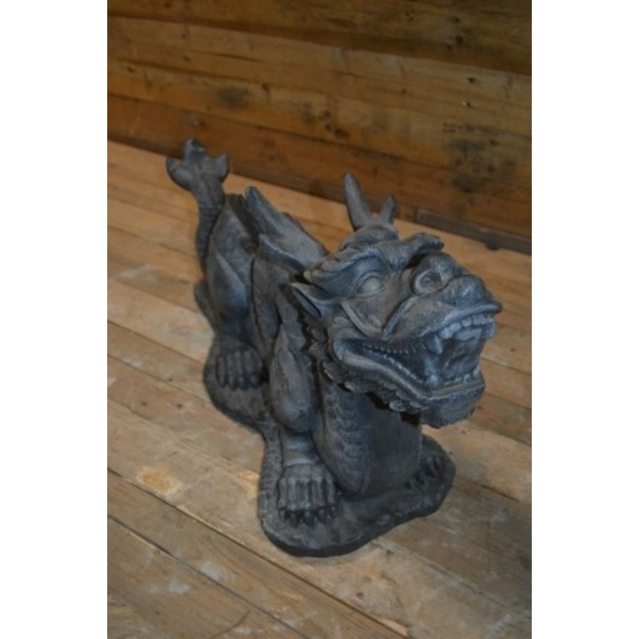 Chinese draak betonnen tuinbeeld-2