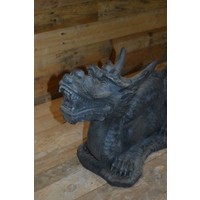 thumb-Betonnen beeld Chinese draak voor tuin of vijverrand-5