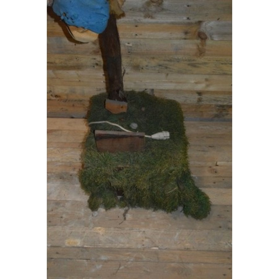 Vintage aap in palmboom met werkend opblaasmechaniek-4