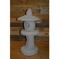 thumb-Betonnen Japanse Rankei tuinlantaarn – decoratief beeld voor tuin of vijver-2