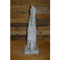thumb-Betonnen tuinbeeld van steigerend paard met lange manen – decoratief beeld voor oprit of manege-5