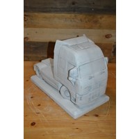 thumb-Decoratief betonnen vrachtwagen tuinbeeld met patina afwerking – geschikt voor binnen en buiten-1