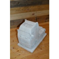 thumb-Decoratief betonnen vrachtwagen tuinbeeld met patina afwerking – geschikt voor binnen en buiten-3