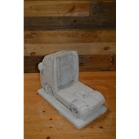 thumb-Decoratief betonnen vrachtwagen tuinbeeld met patina afwerking – geschikt voor binnen en buiten-4