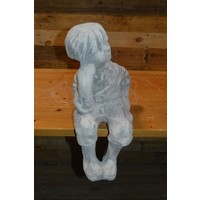 thumb-Betonnen beeld boeren jongetje tuinbeeld nostalgisch-2