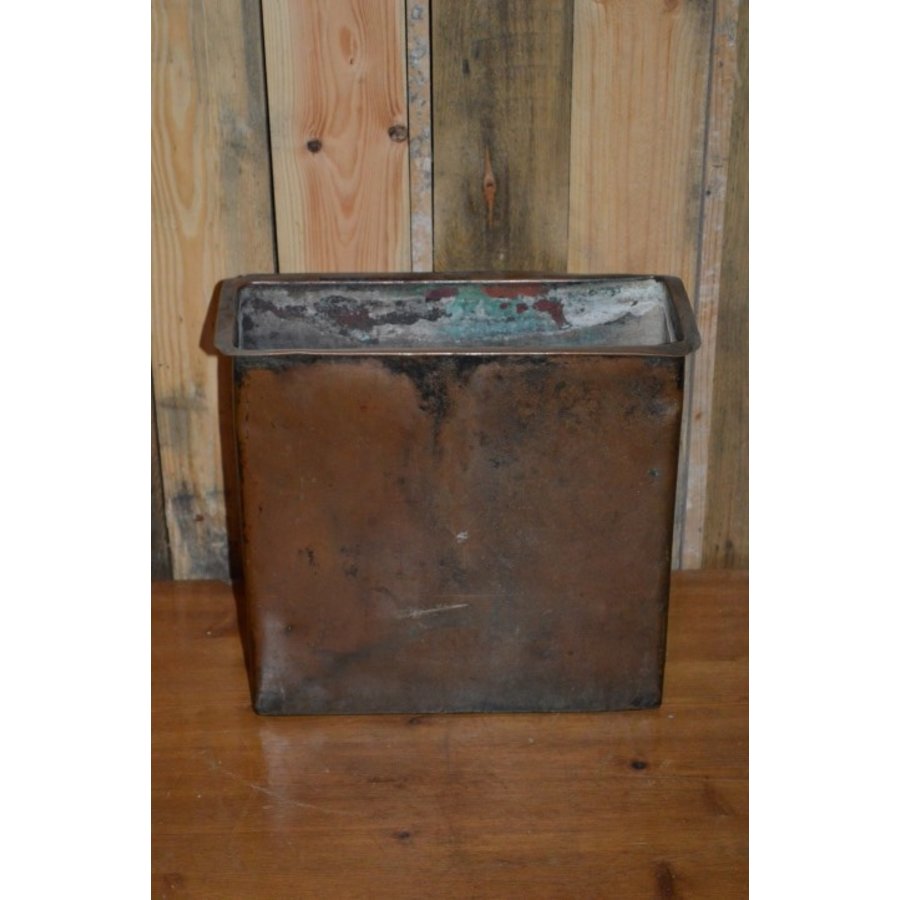 Industriële rood koperen bak rechthoekig-4