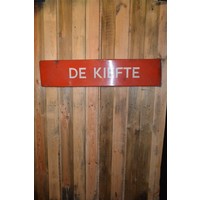 thumb-Vintage geëmailleerd naambord De Kiefte-2
