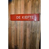 LoodsVol, Tweedehands Vintage geëmailleerd naambord De Kiefte