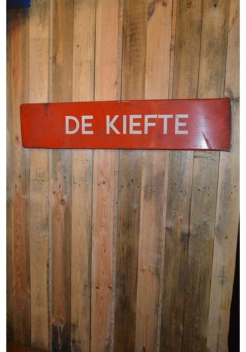 Metalen naambord geëmailleerd 