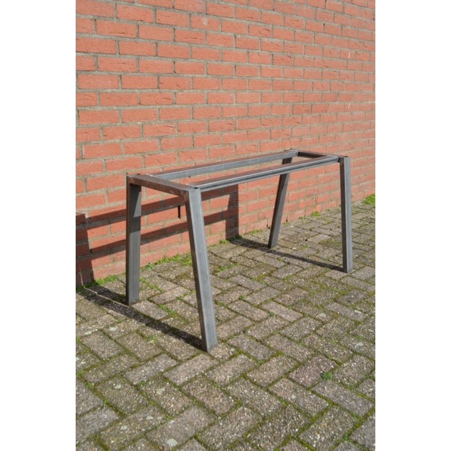 Industriële metalen tafelpoot van blank staal B-keus voor tafel of bureau-1