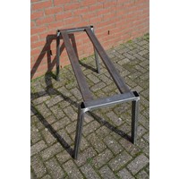 thumb-Industriële metalen tafelpoot van blank staal B-keus voor tafel of bureau-4