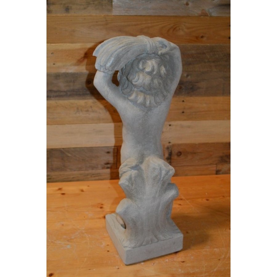 Betonnen beeld jonge man jaargetijde zomer tuinbeeld-3